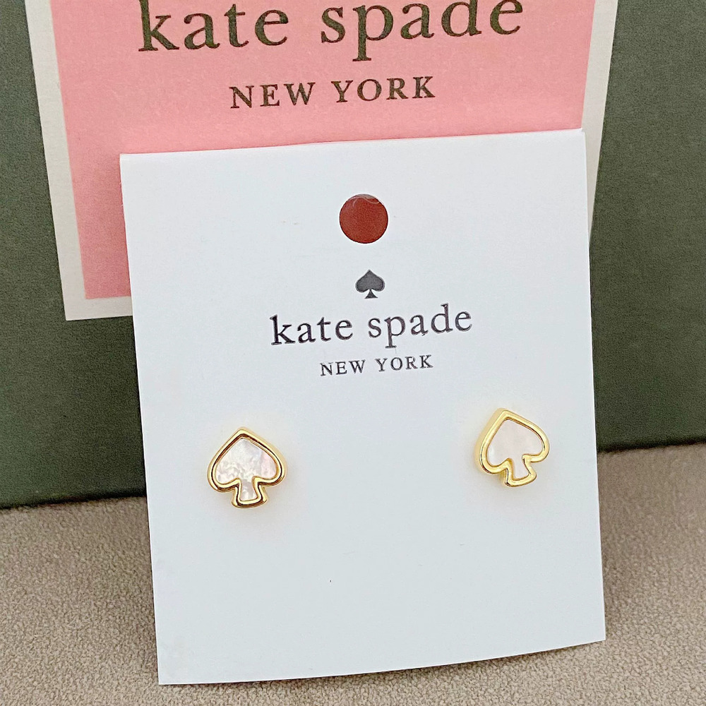 kate spade Heart Enamel Stud Earrings